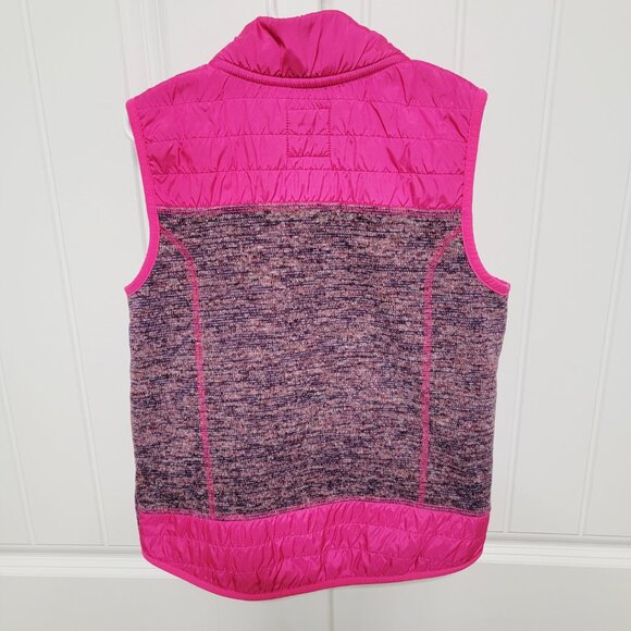 Cat & Jack Girls Size Medium 7-8 Fleece Knit Quilted Puffer Vest Pink - Picture 8 of 9